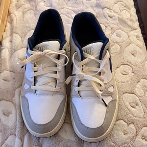 Nike White and Gray Men's Sneakers